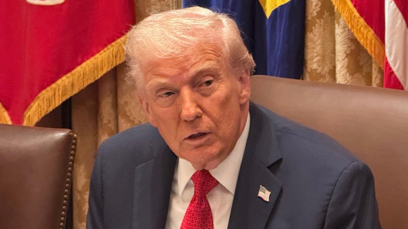 US President Donald Trump cuts tariffs on beef in a cost-of-living move. Picture: NewsWire/ Joseph Olbrycht Palmer