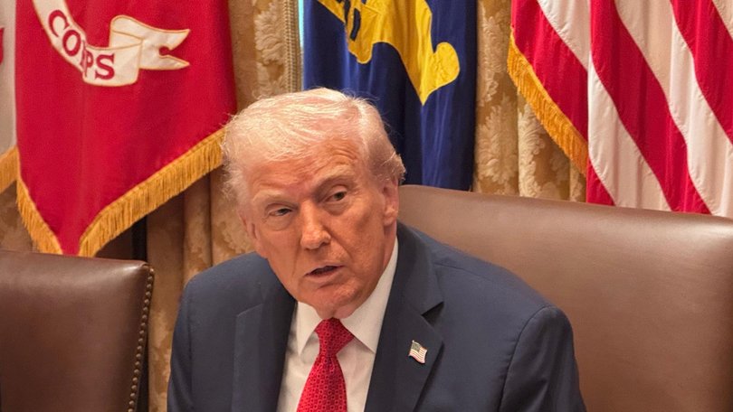 US President Donald Trump warned Iran of economic doom. Picture: NewsWire/ Joseph Olbrycht Palmer