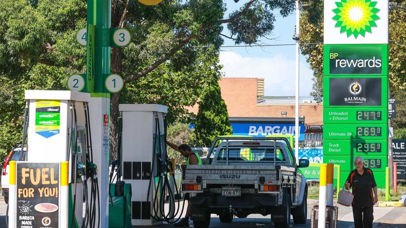 Higher than trend petrol prices did not stop Australians from spending. Picture: NewsWire / Gaye Gerard