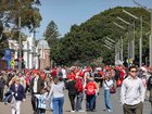 Fans turned up at the SCG ahead of AFLW Round 2 Sydney Swans v Essendon Bombers. 