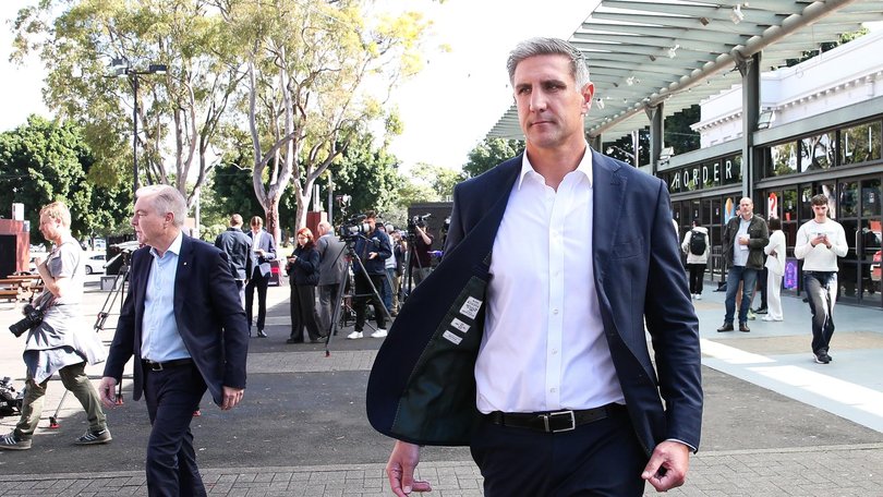 Swans chair Andrew Pridham and chief executive Matthew Pavlich addressed the media on Wednesday. Picture: NewsWire/ Gaye Gerard.