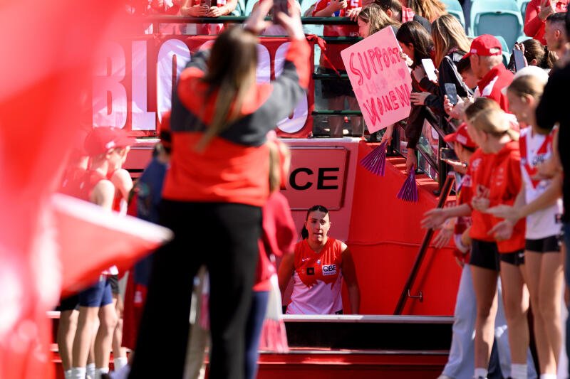 The AFLW side arrives on the SCG for the double-header.