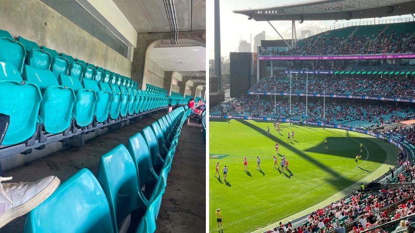 Empty seats were seen in the member's section at the SGC, with empty stands seen across the stadium.