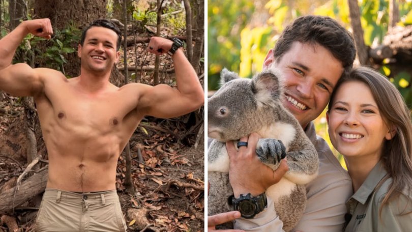 Bindi Irwin has sent the internet into a frenzy after she posted a photo of her husband Chandler Powell topless and flexing on social media.