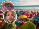 A two-month holiday to Bali has left a British tourist facing an uncertain future for his eyesight after he was diagnosed with a rare parasitic eye infection.