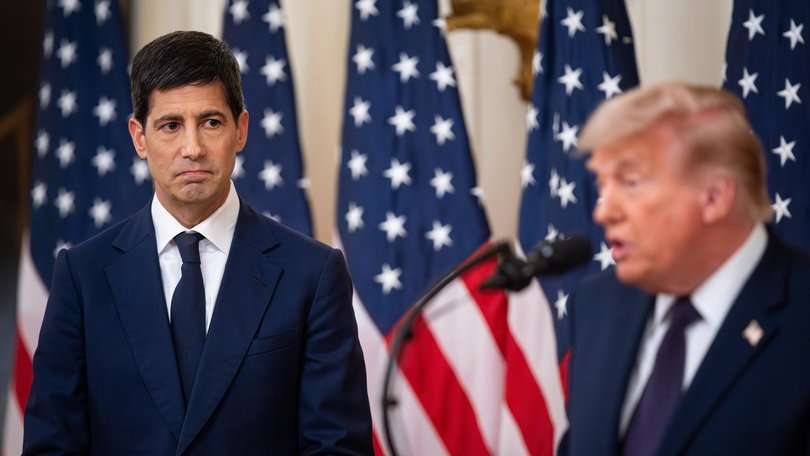 The new Fed boss Kevin Warsh with Donald Trump.