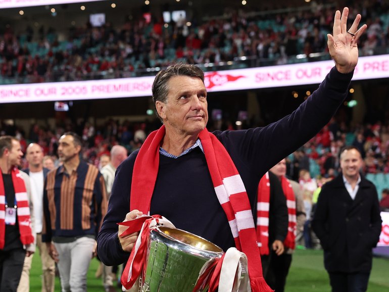 Paul Roos will hand out the Jock McHale Medal to the winning coach on grand final day.