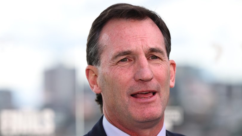 AFL CEO Andrew Dillon speaking on Monday.