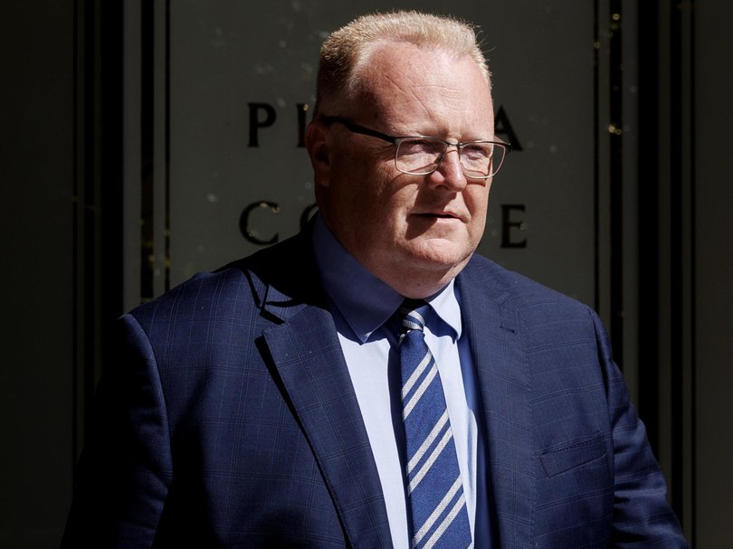 Jason Morrison giving evidence in the Alan Jones trial on Monday. Picture: NewsWire / Nikki Short