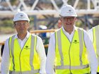 Premier Roger Cook, Prime Minister Anthony Albanese and Minister for Defence, Richard Marles at BAE Systems Henderson.