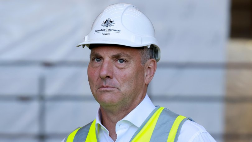 Richard Marles in Henderson today where he gave a press conference alongside the Prime Minister Anthony Albanese and Premier of Western Australia Roger Cook