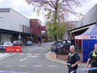 The car is believed to have been a Tesla.