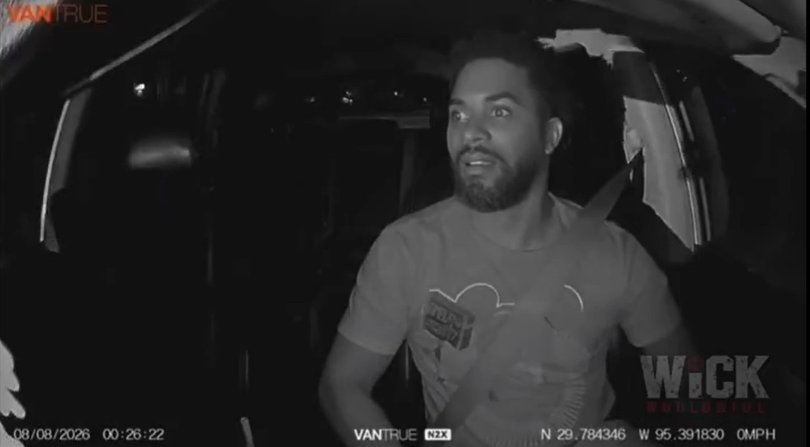 Dashcam footage from the Uber's car captured the wild ordeal.