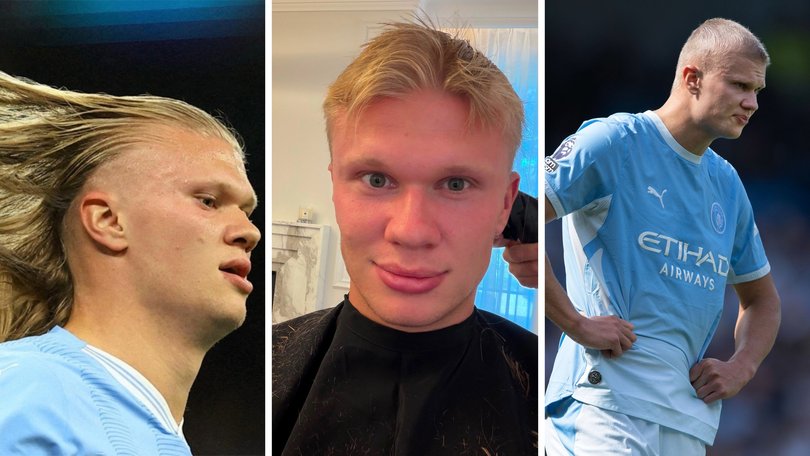 Norwegian soccer star Erling Haaland has shaved his famous locks.