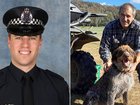 Officers Vadim De Waart-Hottart and Neal Thompson were gunned down at a property at Porepunkah. (HANDOUT/VICTORIA POLICE)