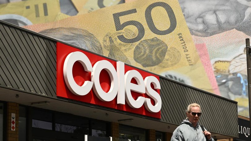 Coles has delivered a one per cent rise in its full-year profit. (Susie Dodds/AAP PHOTOS)