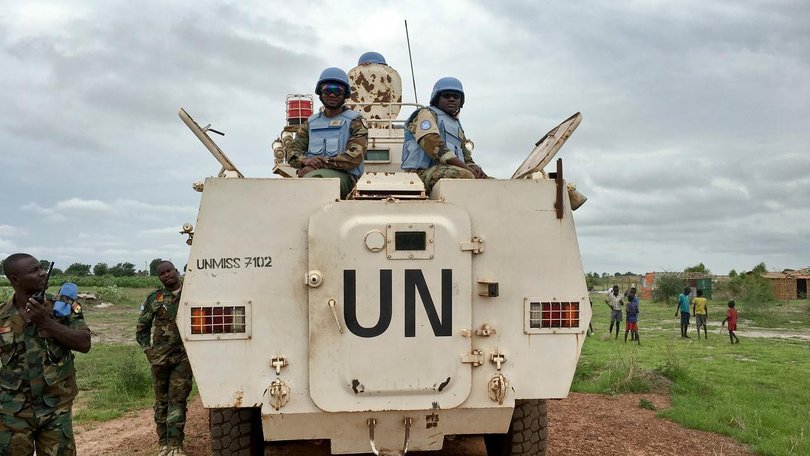 Armed men have ambushed a United Nations patrol in South Sudan, killing two peacekeepers.
