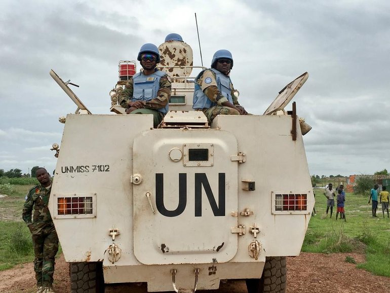 Armed men have ambushed a United Nations patrol in South Sudan, killing two peacekeepers. 