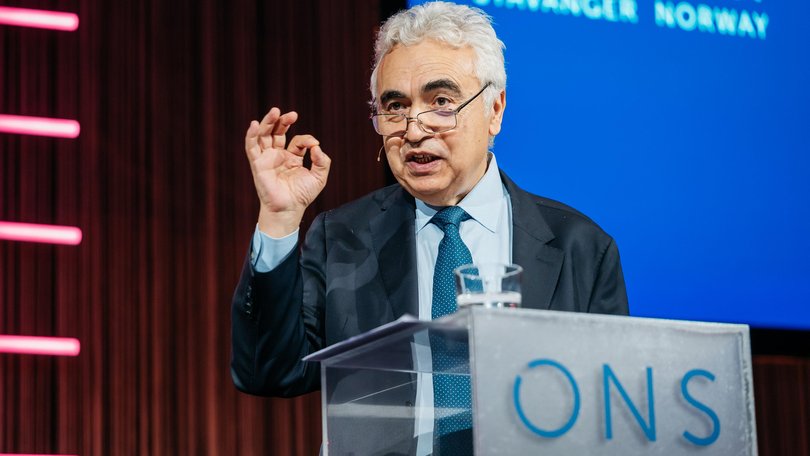 International Energy Agency excecutive director Fatih Birol at the ONS Conference on oil and gas in Stavanger, Norway.