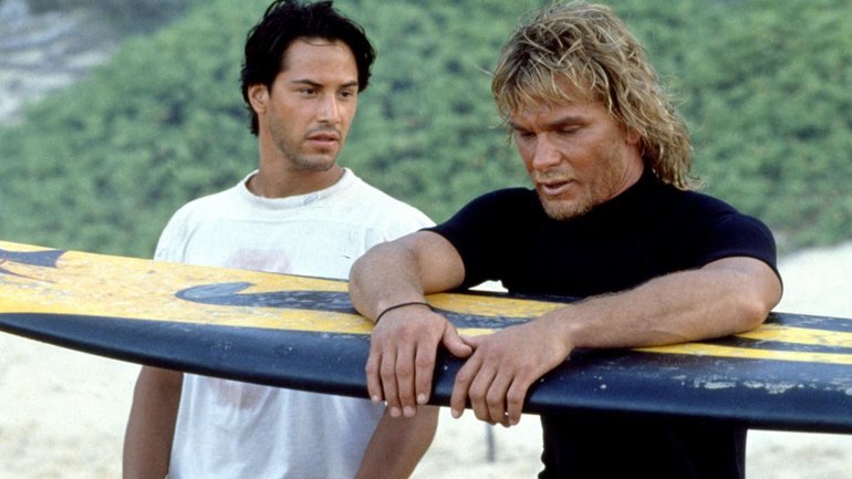 Keanu Reeves and Patrick Swayze: The original bromance.