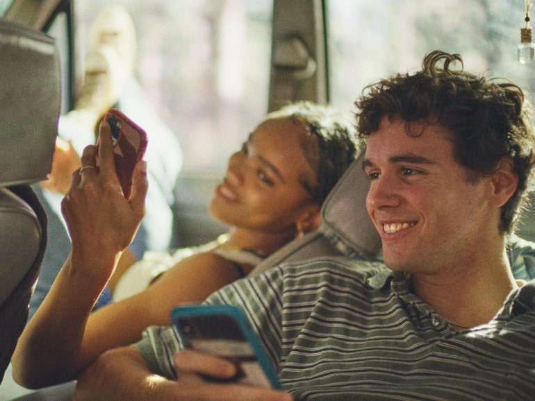 Akira Jackson and Noah Toth in It Ends.