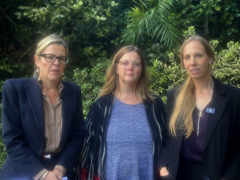 WA’s shadow health minister Libby Mettam, Meron Savage, Stacey Hildebrandt.