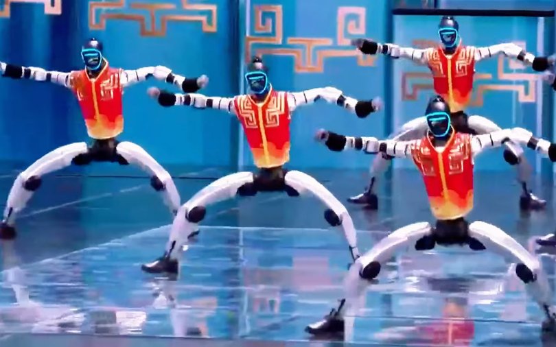 Dancing robots in China