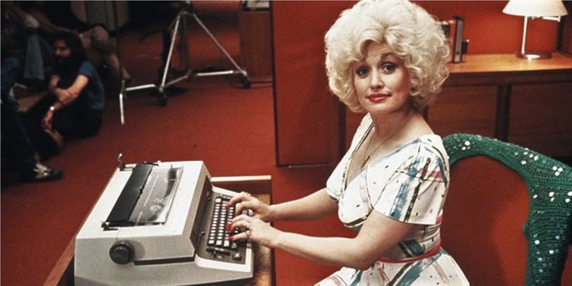 Dolly Parton in the film 9 to 5.