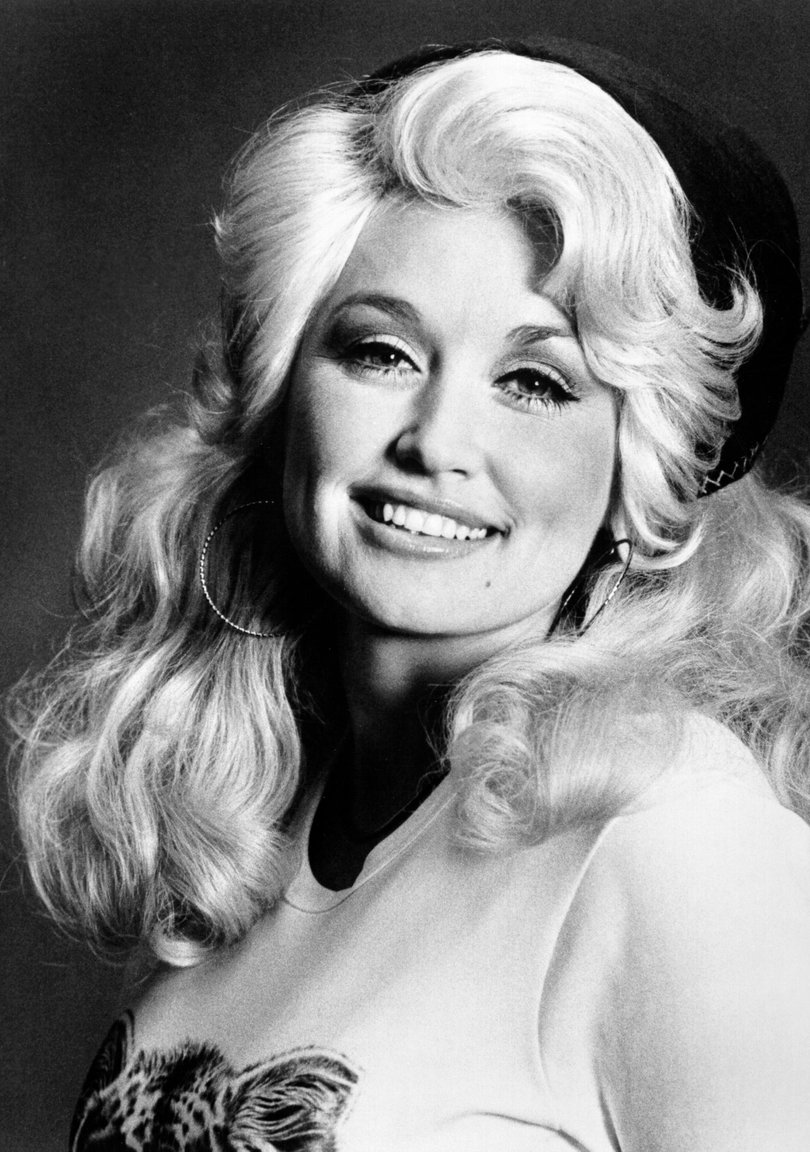 Country singer Dolly Parton, circa 1970. 