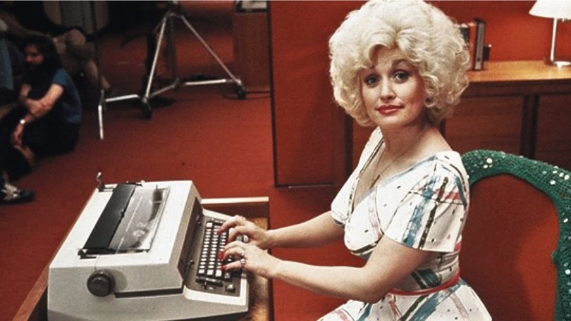 Dolly Parton in the film 9 to 5.
