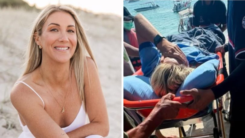 An Australian woman has been seriously injured after a scooter accident on a remote island off Bali, prompting an evacuation to the mainland after she suffered ‘significant’ blood loss.