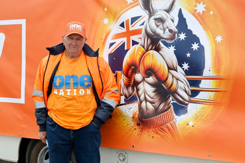 Port Kennedy pre polling station for the Secret Harbour by election. Volunteer Bill Foster.