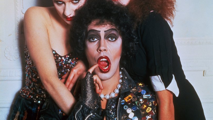 Tim Curry as Dr Frank-N-Furter in Rocky Horror Picture Show.