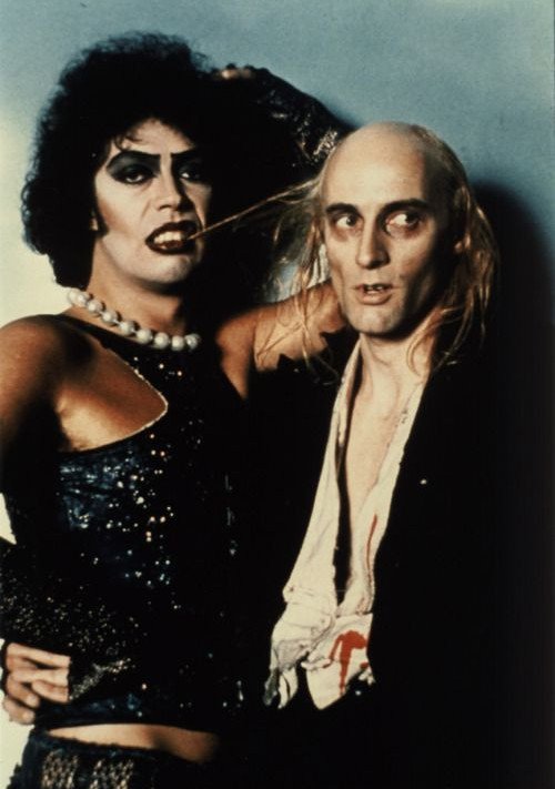 Tim Curry and Richard O'Brien in The Rocky Horror Picture Show.
