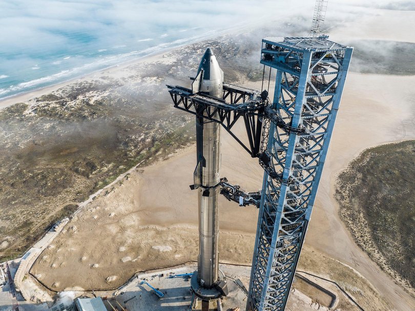 SpaceX Starship Full Stack Taken on January 9, 2023.