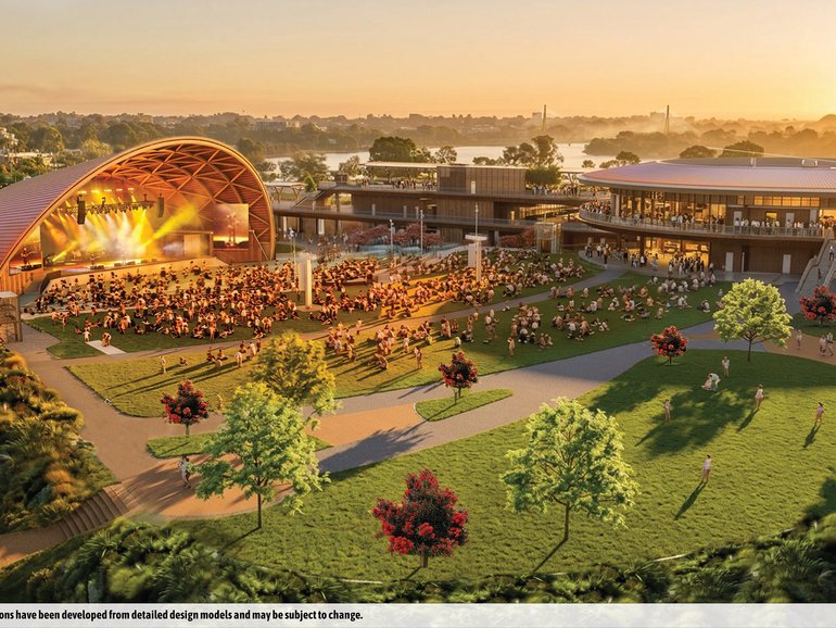 Artists impression of Perth Park.