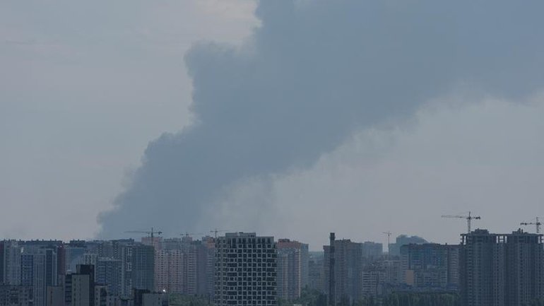 Russian missile and drone strikes continued into the daylight hours in Kyiv and other cities.
