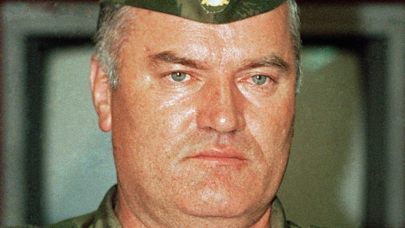 Bosnian Serb army commander General Ratko Mladic in Belgrade in 1992.