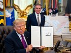 Donald Trump has ordered Lake Ontario renamed ‘Lake America’, escalating his bitter feud with Canada as Prime Minister Mark Carney hits back.