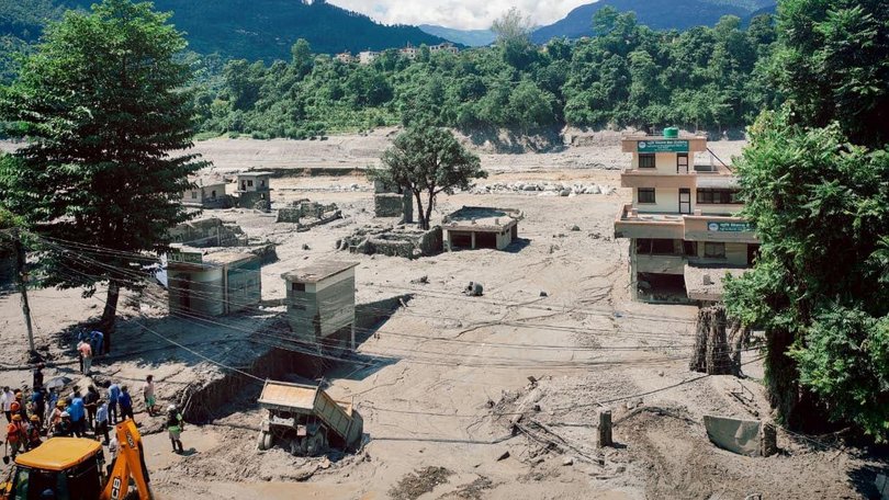 The aftermath of flooding in Rasuwa. Picture: NewsWire Handout/ World Vision