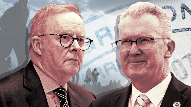 Anthony Albanese publicly rebuked Tony Burke’s push to reduce Australia’s refugee intake