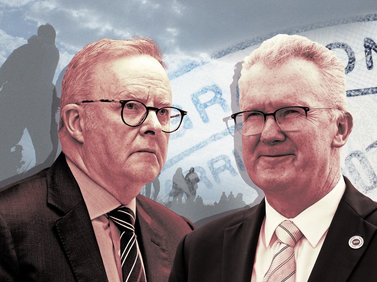 Anthony Albanese publicly rebuked Tony Burke’s push to reduce Australia’s refugee intake