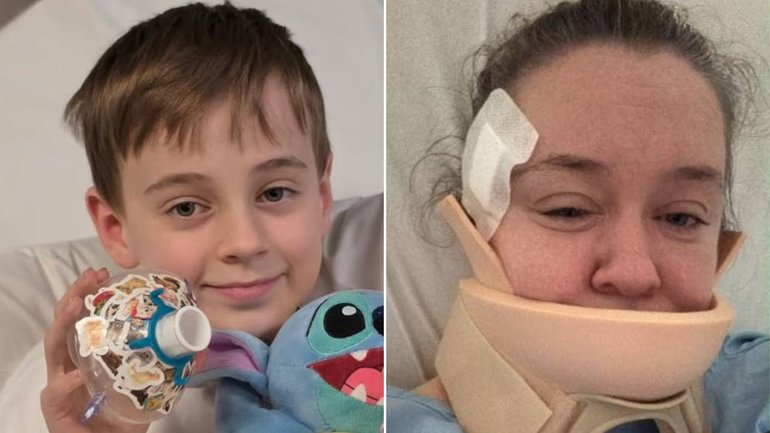 Family speak out after mum stabbed seven times protecting son with brain tumour in alleged random attack
