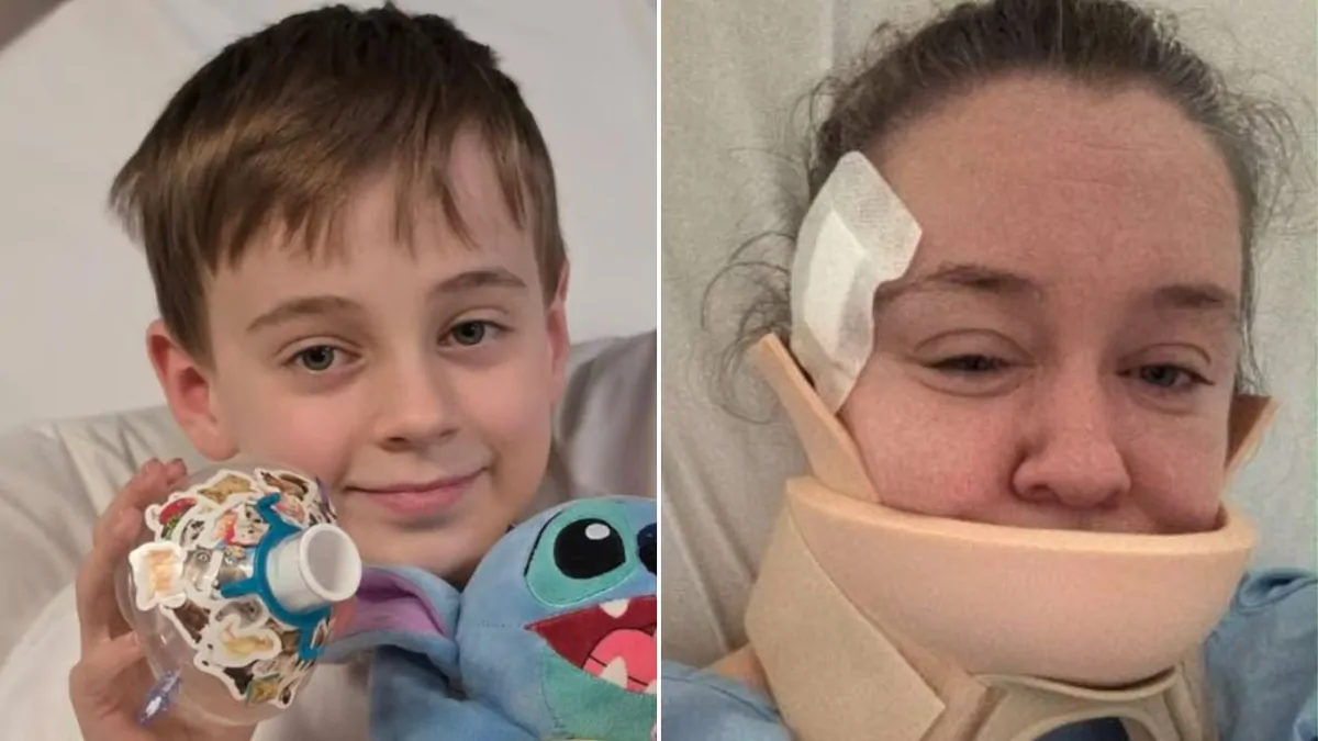 Hero mum speaks out after being stabbed seven times protecting son with brain tumour in Melbourne attack