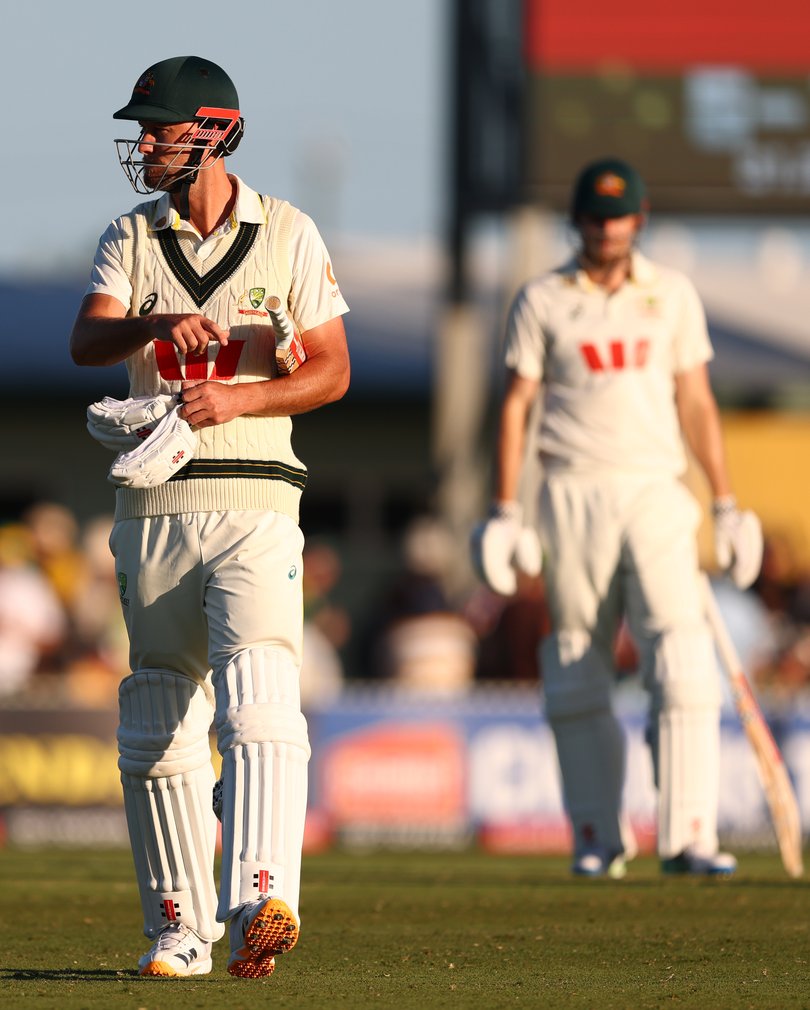 Beau Webster of Australia walks off after he was dismissed by Shoriful Islam.