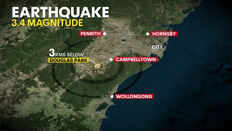 The tremor was felt up to about 80km from the epicentre.