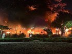 An out of control fire has destroyed a popular restaurant after a suspected explosion at Chez Gado Gado in Seminyak.