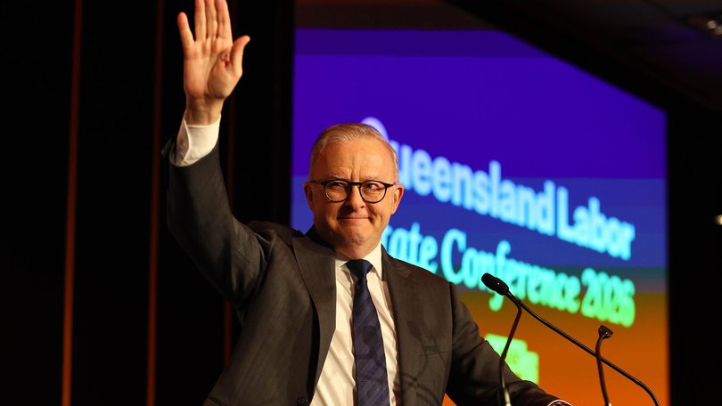 Anthony Albanese has hit back on One Nation in a speech to Queensland Labor's state conference in Brisbane. Picture: Tertius Pickard / NewsWire