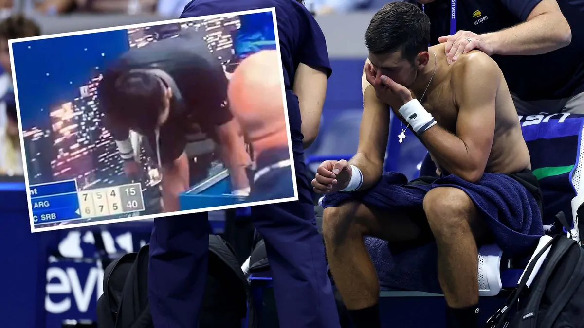 US Open: Novak Djokovic battles illness but falls in first round to Argentina’s Mariano Navone