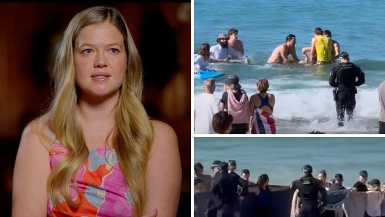 Leah Stewart has opened up for the first time at the horrific shark attack which left her with one arm.
